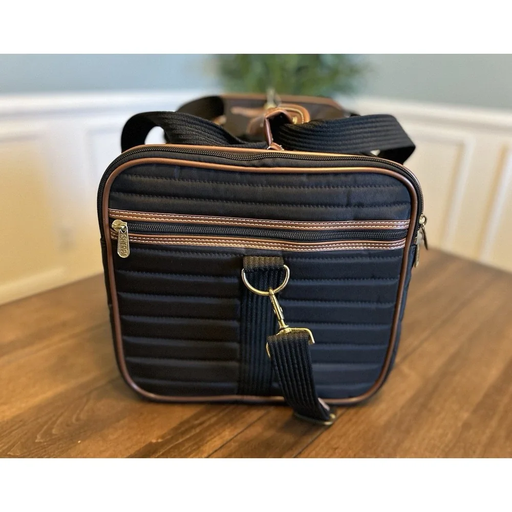 Sherpa Original Deluxe Pet Carrier Black w/ Brown Trim 20